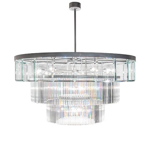  CONTEMPORARY IDALIGHT CRYSTAL CHANDELIER