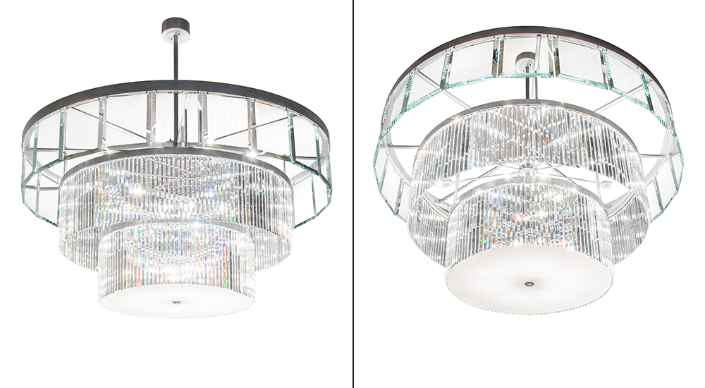  CONTEMPORARY IDALIGHT CRYSTAL CHANDELIER