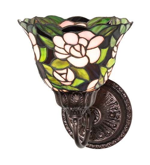  VICTORIAN FLORAL ART GLASS NOUVEAU