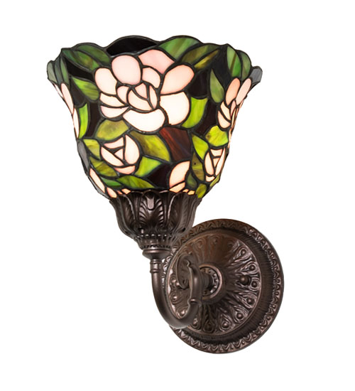  VICTORIAN FLORAL ART GLASS NOUVEAU