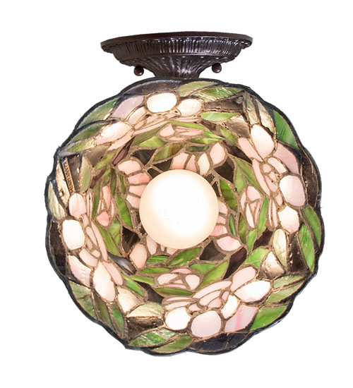  VICTORIAN FLORAL ART GLASS NOUVEAU