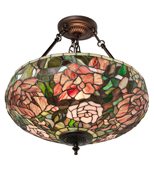  VICTORIAN FLORAL ART GLASS NOUVEAU