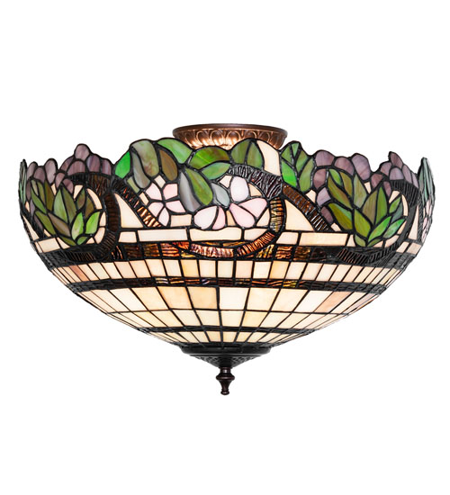  TIFFANY REPRODUCTION OF ORIGINAL FLORAL ART GLASS