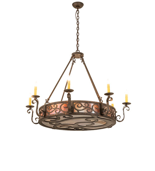  VICTORIAN SCROLL FEATURES CRAFTED OF STEEL FAUX CANDLE SLEVES CANDLE BULB ON TOP SCROLL ACCENTS-LASER CUT OR EMBEDDED