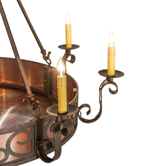  VICTORIAN SCROLL FEATURES CRAFTED OF STEEL FAUX CANDLE SLEVES CANDLE BULB ON TOP SCROLL ACCENTS-LASER CUT OR EMBEDDED