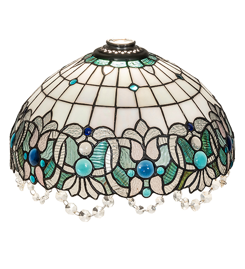  VICTORIAN ART GLASS CRYSTAL ACCENTS