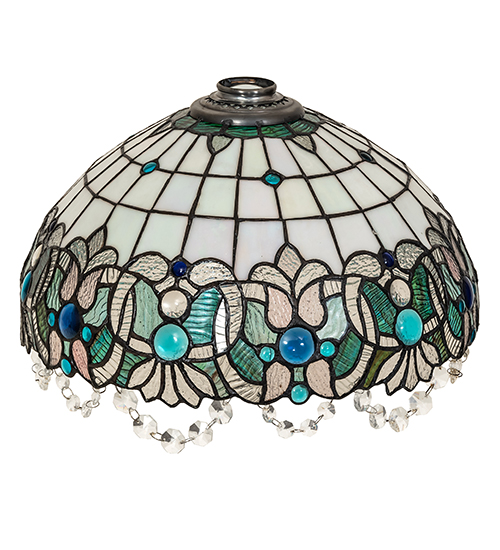  VICTORIAN ART GLASS CRYSTAL ACCENTS