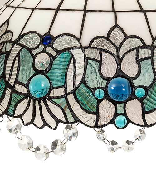  VICTORIAN ART GLASS CRYSTAL ACCENTS