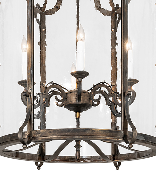  VICTORIAN SCROLL FEATURES CRAFTED OF STEEL FRENCH WIRING EXPOSED WIRING HELD BY LOOPS OR TABS FAUX CANDLE SLEVES CANDLE BULB ON TOP