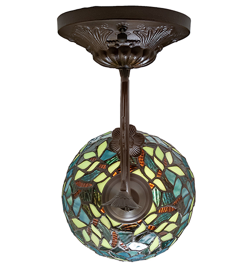  VICTORIAN FLORAL ART GLASS NOUVEAU