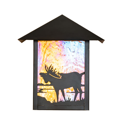  RUSTIC LODGE RUSTIC OR MOUNTIAN GREAT ROOM ART GLASS ANIMALS