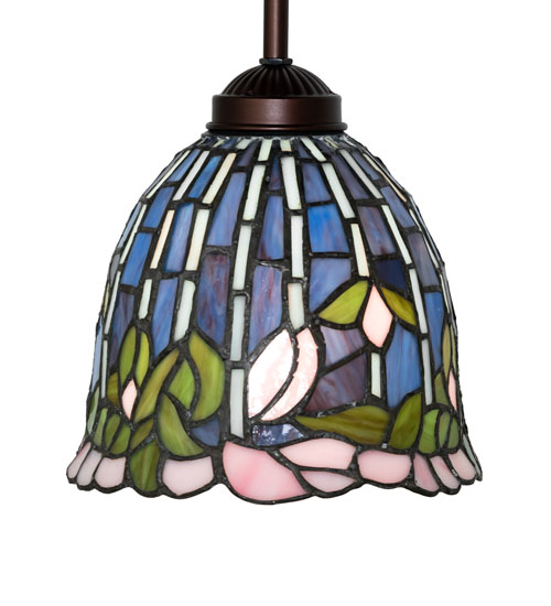  VICTORIAN TIFFANY REPRODUCTION OF ORIGINAL FLORAL ART GLASS